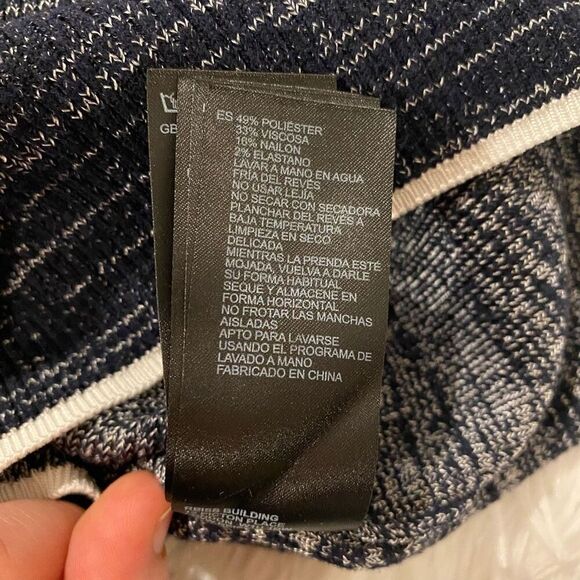 Reiss Sierra Crew Neck Sweater in Navy Blue Melange Small - Picture 8 of 8